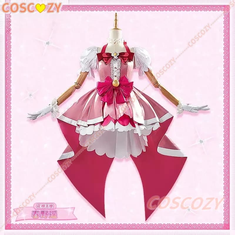 Costume cosplay di Haruno Haruka Go!Princess Precure Pretty Cure, abito anime per Halloween, carnevale, feste, eventi, regalo di Natale