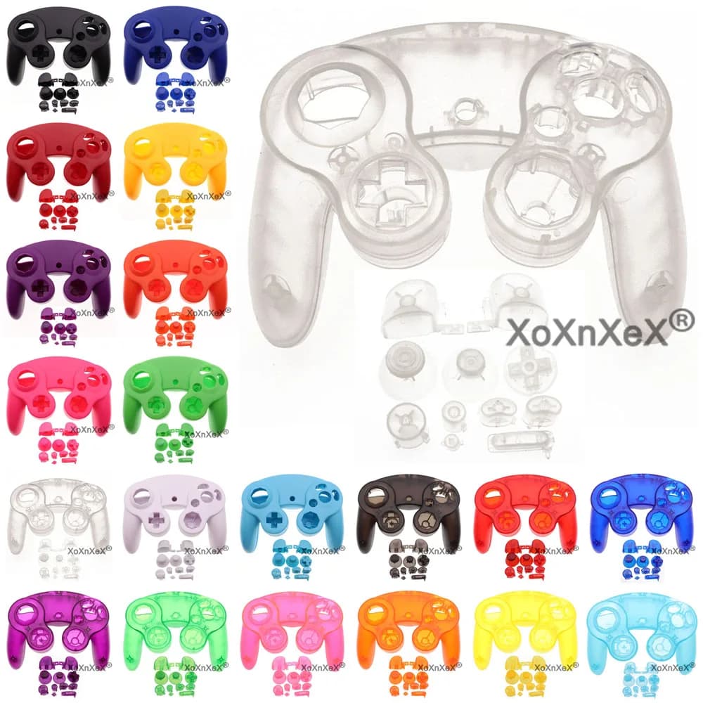 Per NGC Controller sostituzione anteriore posteriore custodia con pulsante ABXY L R Z Dpad per maniglia Gamecube