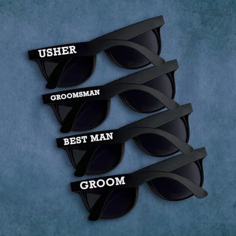 Sposo per essere il miglior uomo Groomsman usher occhiali da sole summer beach pool fidanzamento di nozze addio al celibato decorazione proposta regalo