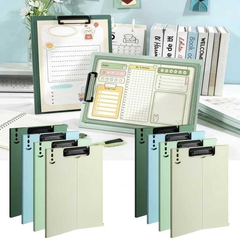 Lavagna per cartelle verticali A4, adatta per documenti da esame, carte da disegno e libri in fogli, cartella di file multifunzionale