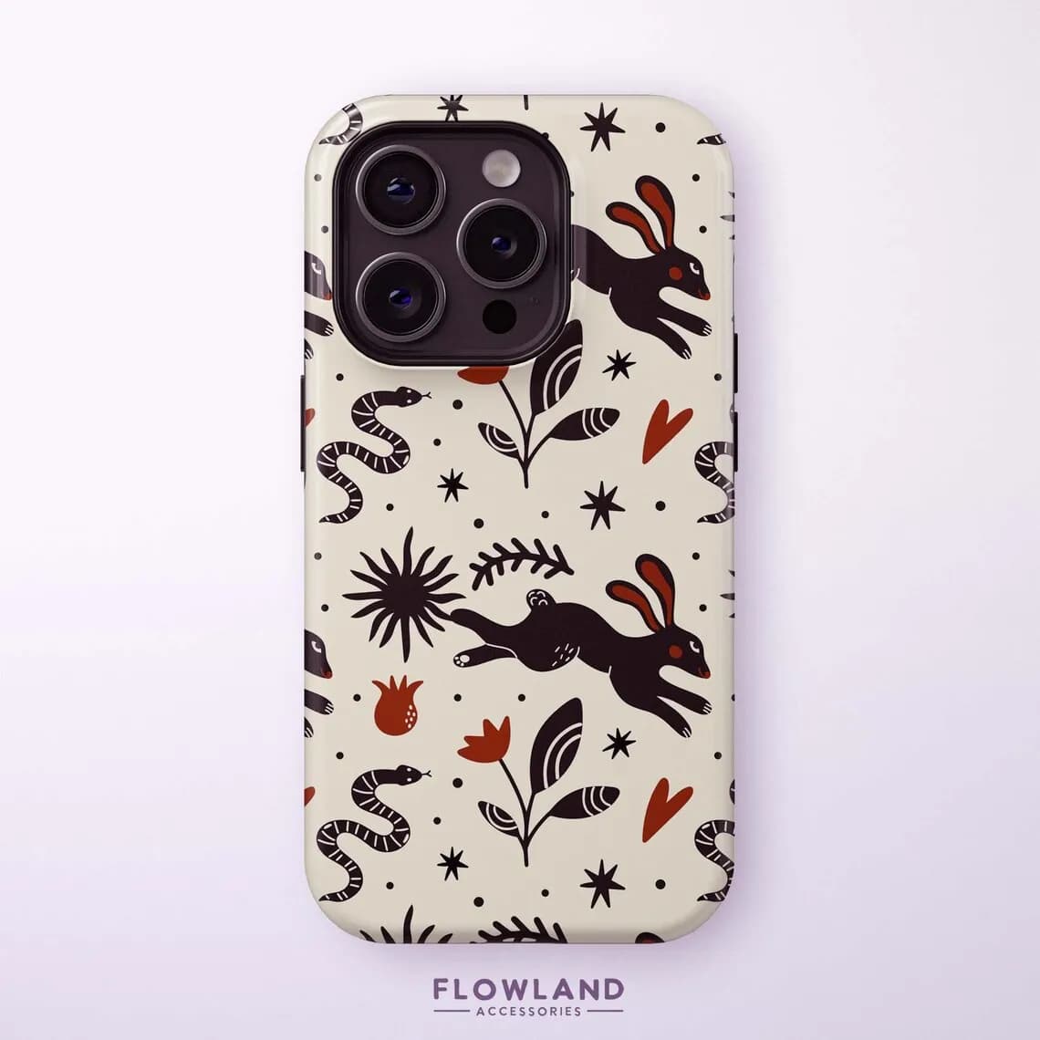Custodia per telefono di lusso con motivo alce carino piccolo serpente per iPhone 17 16 15 14 13 12 11 Air Pro Max Plus Custodia posteriore di lusso a doppio strato