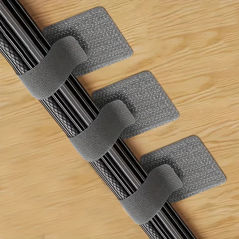 10PCS Organizzatore di cavi autoadesivo Tavolo/Cavo adesivo da parete Clip fissa Fascetta per cavi di alimentazione Supporto per linea di instradamento cavi di rete