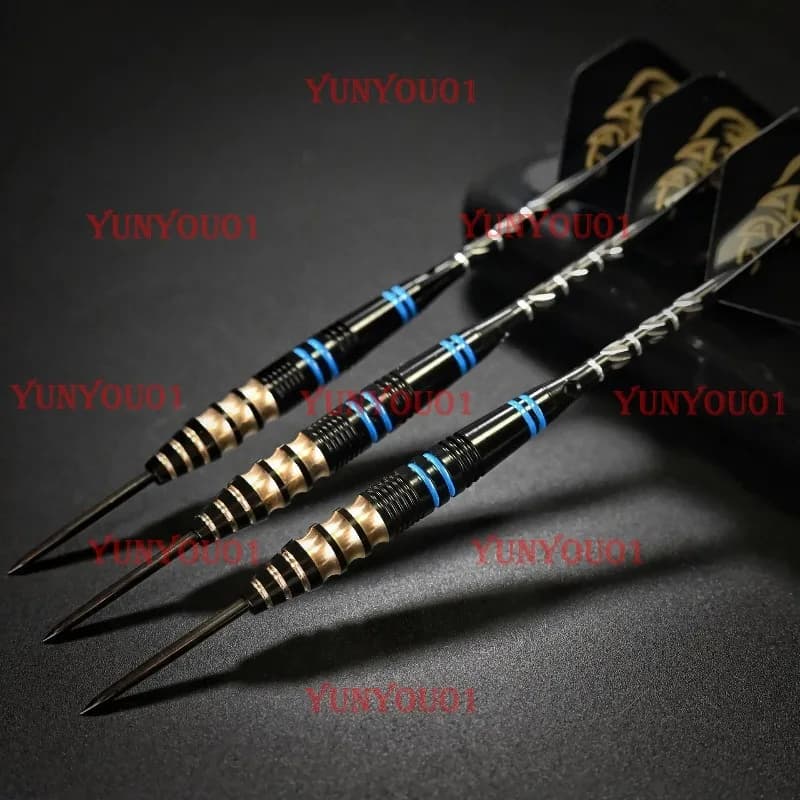 6pcs/Set Professional Tungsten Steel Needle Tip Darts with Storage Box Sports Steel Shafts Flights Tip 22g 165mm Length