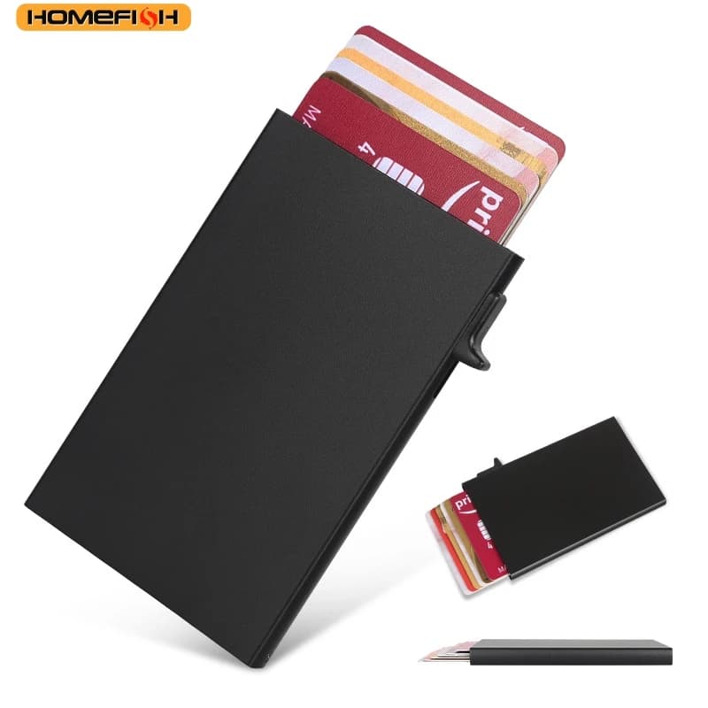 HOMEFISH Wallet Metal Wallet, Mini Wallet, Simple coin holder for Men and Women