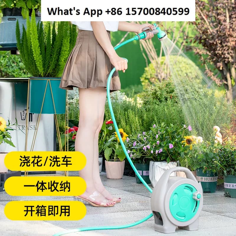 Attrezzi per irrigazione da giardino, tubi dell'acqua domestici ad alta pressione, tubi, rubinetti, irrigatori