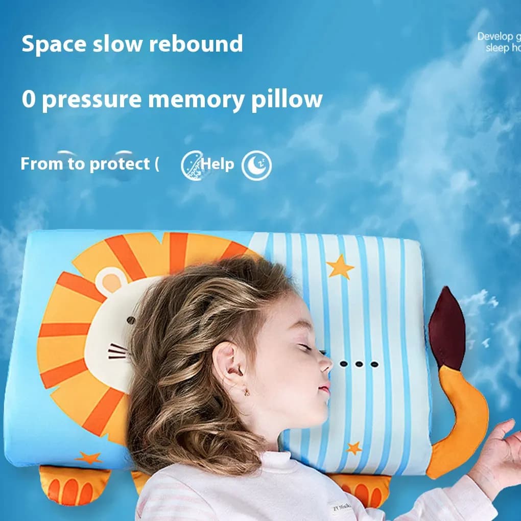 Cuscino per bambini per dormire Cuscino ergonomico per letto in memory foam Cuscini per il tempo di pisolino traspiranti Cuscino da viaggio delicato sulla pelle