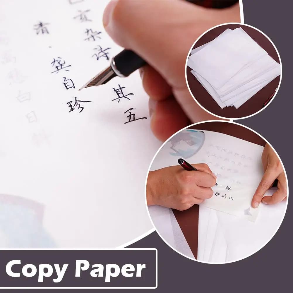 100 sheet/set Translucent Tracing Paper Writing Copying 27*19cm Drawing Scrapbook Calligraphy Stationery Paper Drawing Shee R1B2