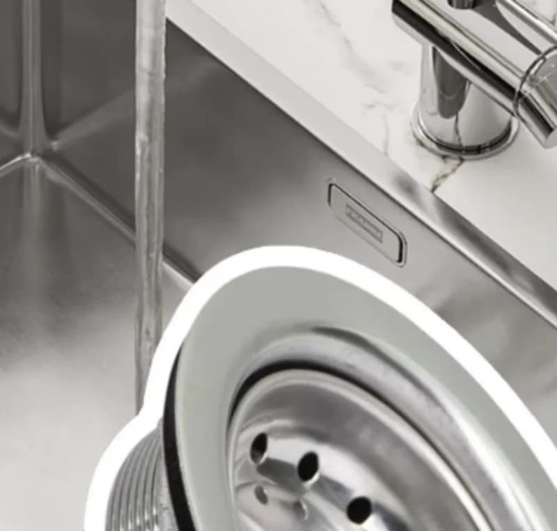 Kit di montaggio scarico lavello cucina Cestello lavello in acciaio inossidabile Filtro Tappo anti intasamento Set di scarico per avanzi di rifiuti alimentari