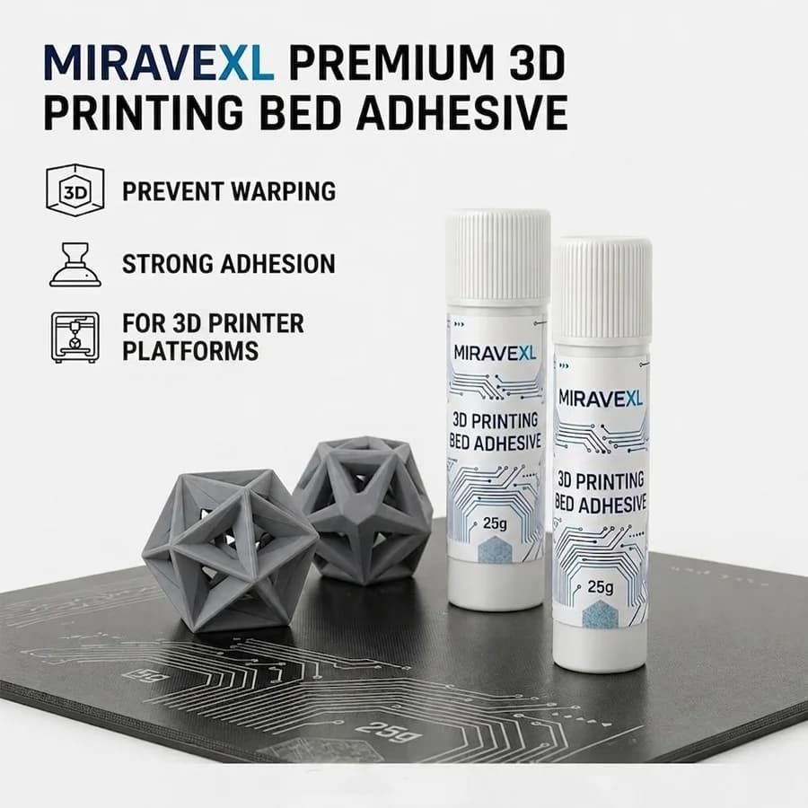 Colla in stick per stampante 3D PVP, adesivo solido non tossico per stampa su letto riscaldato, compatibile con filamenti PLA, ABS, PETG, TPU, facile da pulire, colla speciale resistente