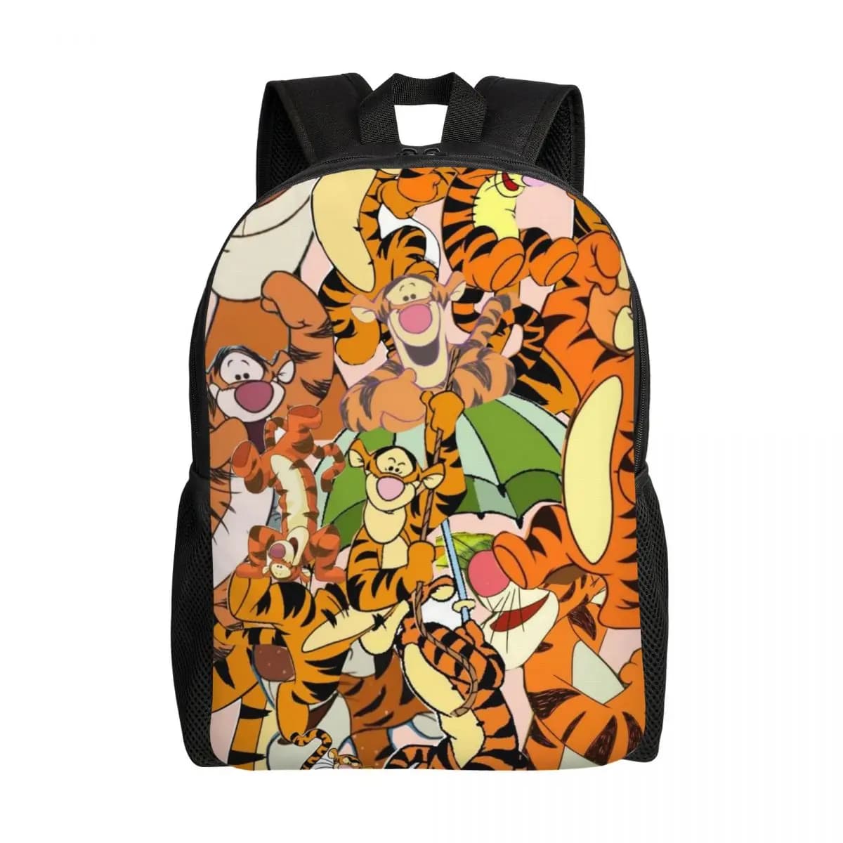 Zaini My Friends Cartoon T-Tigger Pooh per ragazzi e ragazze, borse da viaggio per la scuola, il college, borse da viaggio per donne e uomini, adatte per laptop da 15 pollici