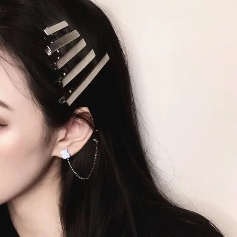 1 Pezzo Fermaglio per Capelli in Metallo a Forma di Coccodrillo, Ornamento per Capelli da Donna, Accessorio Fai-da-te, Strumento Professionale per Acconciature e Trucco