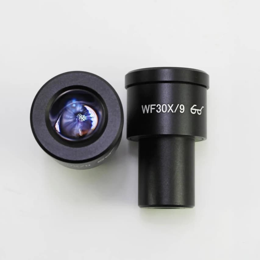 Binocolo biologico 30X Microscopio Oculare Punto oculare ad alta potenza Wield Angolo di campo Occhio Vetro Lente oculare 23,2 mm Montaggio Lab XSP