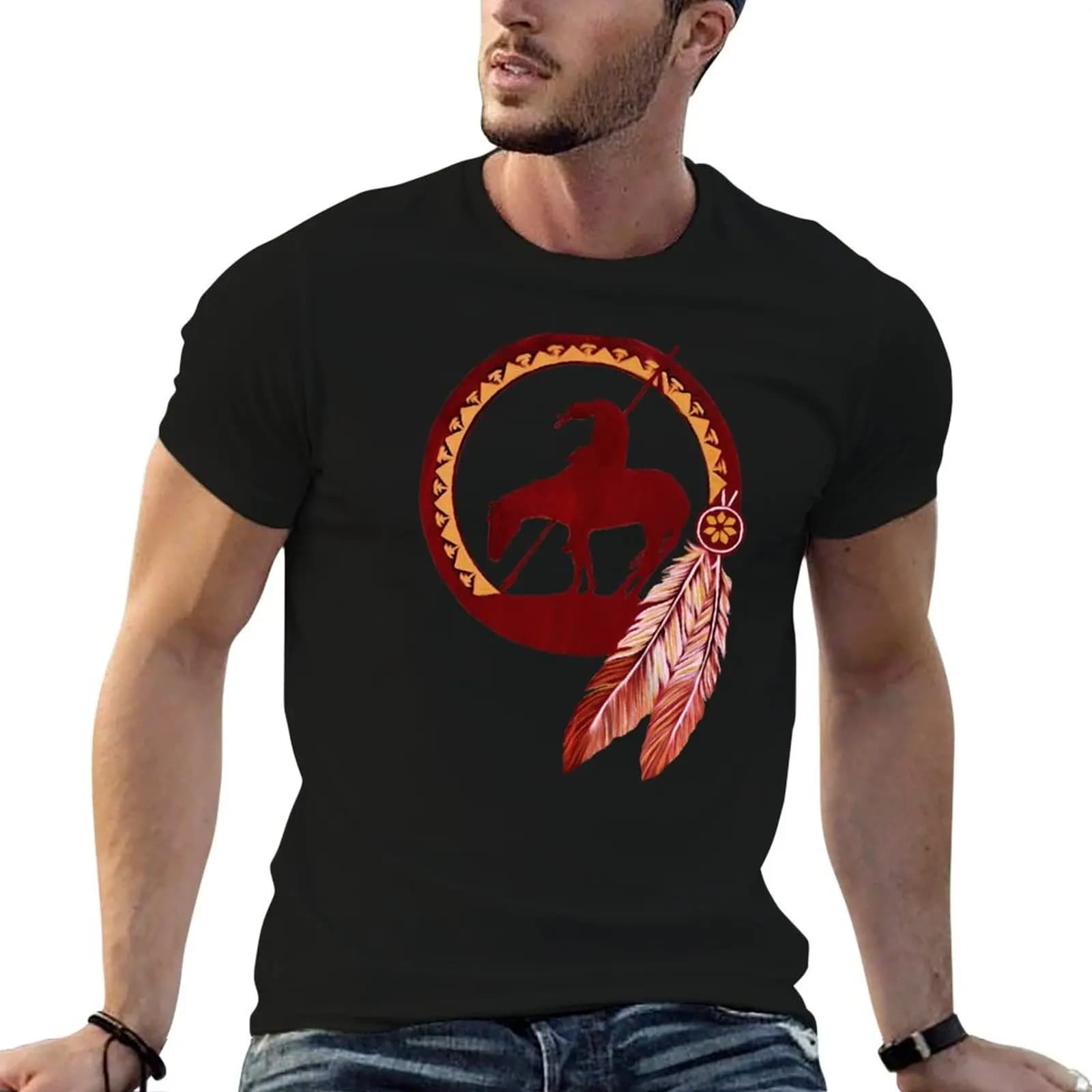 Trails End Dream Catcher T-Shirt t shirt men 100% cotton luxury brand man t shirts cotton man t shirts graphic T-shirt