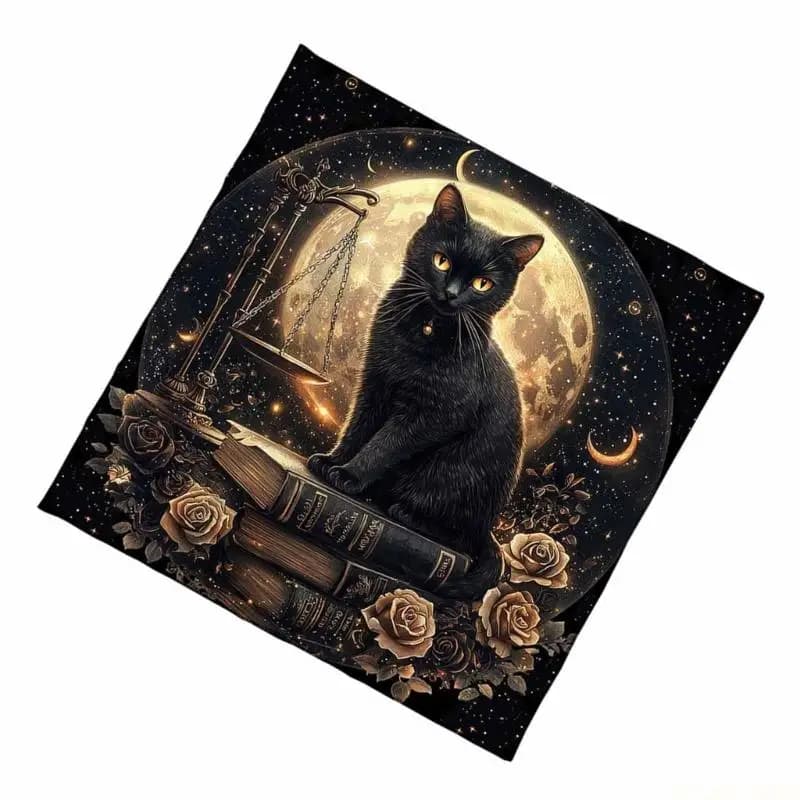 M5TC Tarots Tablecloth Mat Tarots Reading Mat Divinations Board Game Oracles Card Pad