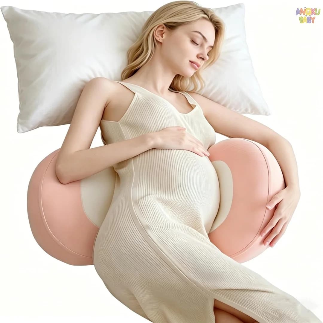 Pregnancy Pillow for Sleeping Memory Foam Maternity Pillow Back Belly Support Adjustable Wedge Pillow for Pregnant Side Sleeper