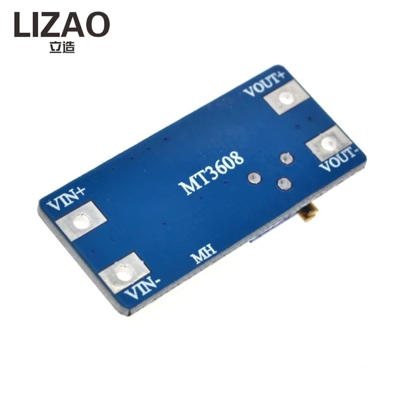 LIZAO 5PCS MT3608 Boost Module, DC-DC Step Up Converter Board 2A Max 28V Adjustable Voltage for Arduino