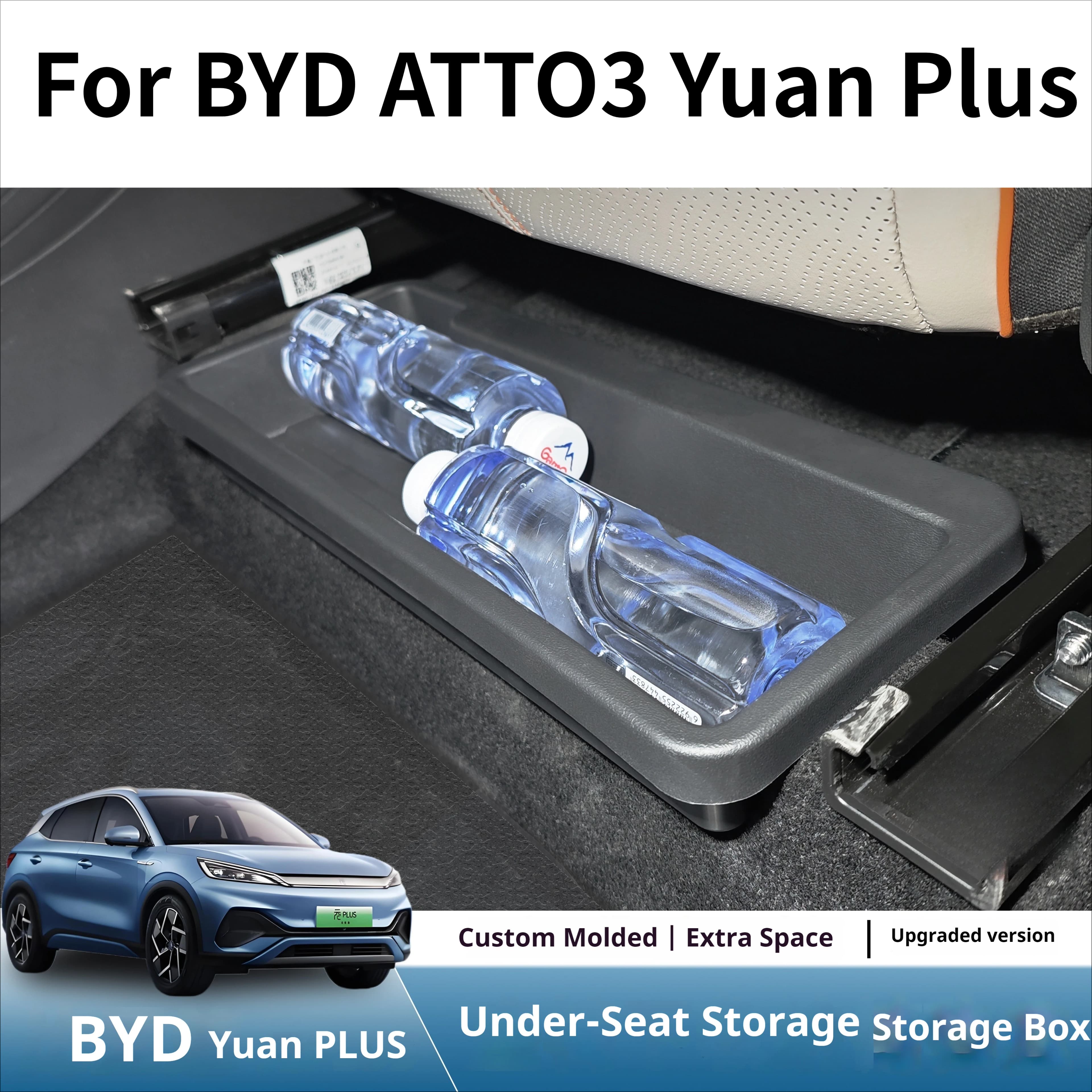 Organizer Sottosedile Specializzato per BYD ATTO3 Yuan Plus Versione Intelligent Driving e Yuan Up - Scatola Portaoggetti per Interni Auto
