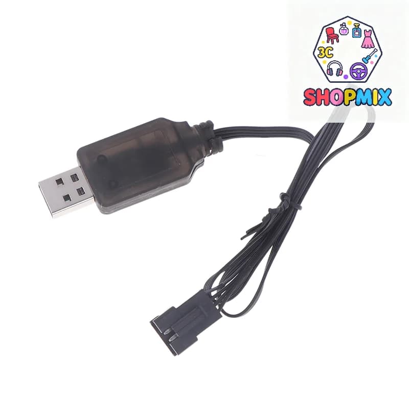 7.4V SM-4P Plug USB Charger For DE36W DE65 HM202 EC08 EC16 RC Car M416 Electric Battery Charger