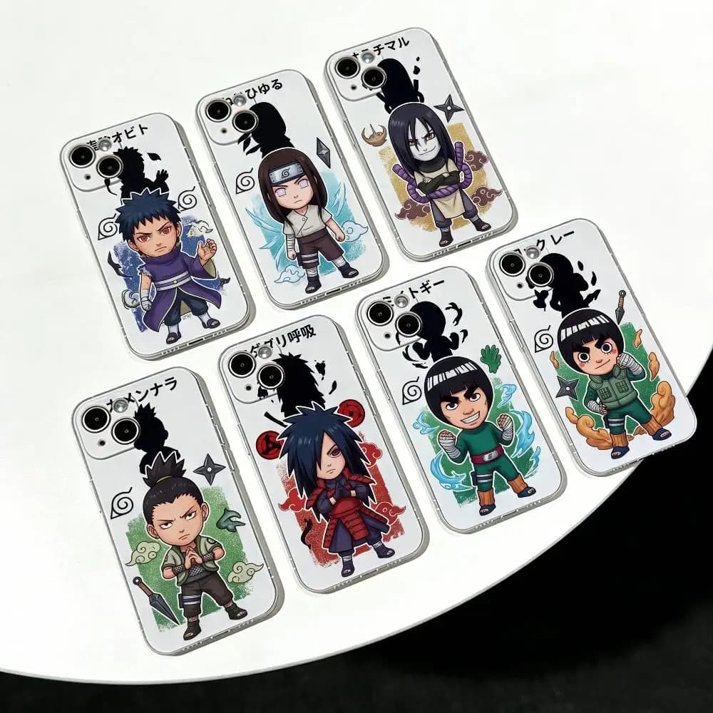 NARUTO ANIME Ultra Clear TPU Case Slim Lightweight Shockproof Cover For iPhone 17 16 15 14 13 12 11 Pro Max Plus Mini