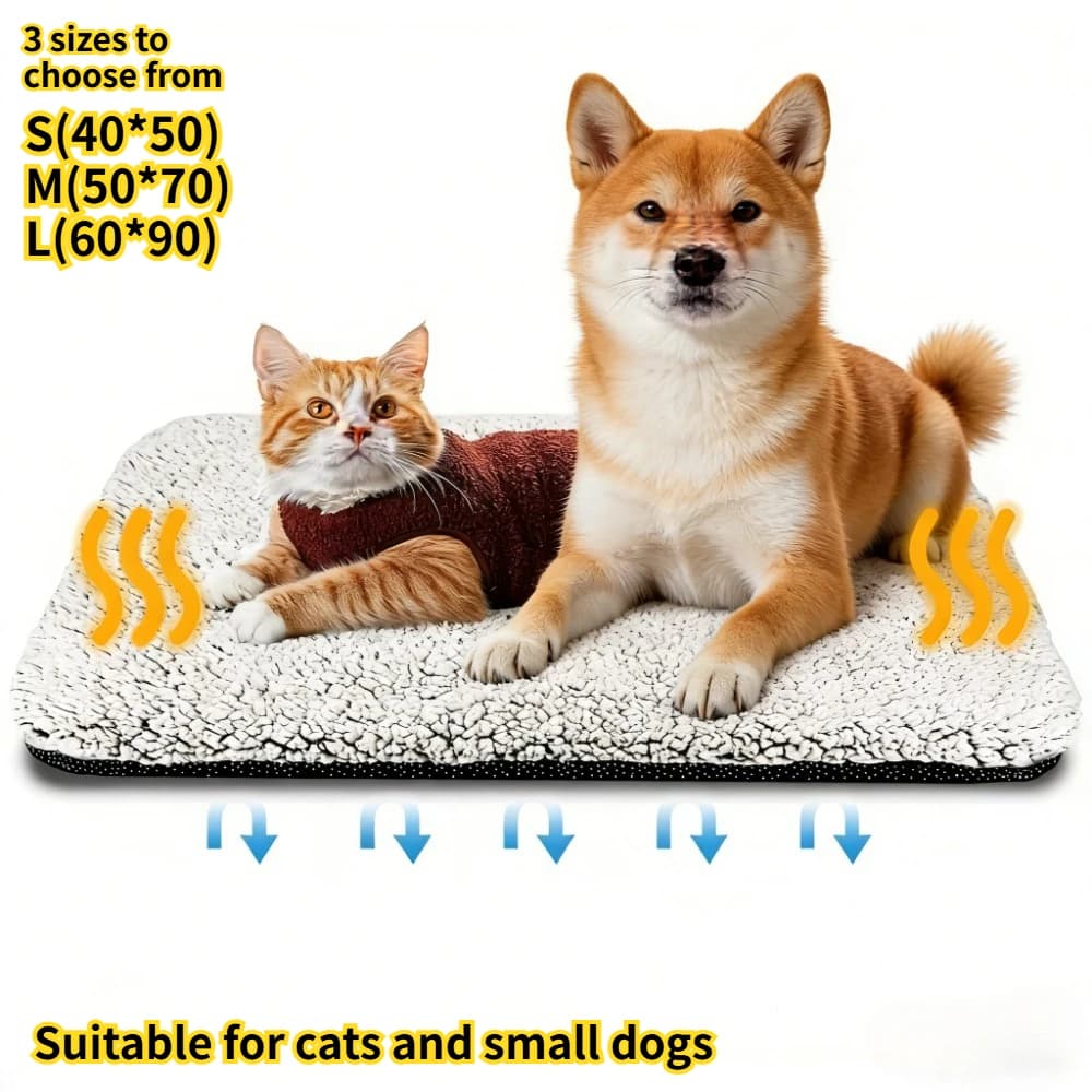 Self-heating Mat for Domestic Animals, Hot Cover for Dogs and Cats, Thermal Bearing for Animal Bed