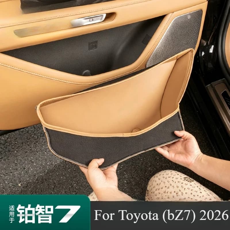 For Toyota (bZ7) 2026 Door Storage Box Leather Mat Interior Decoration Accessories