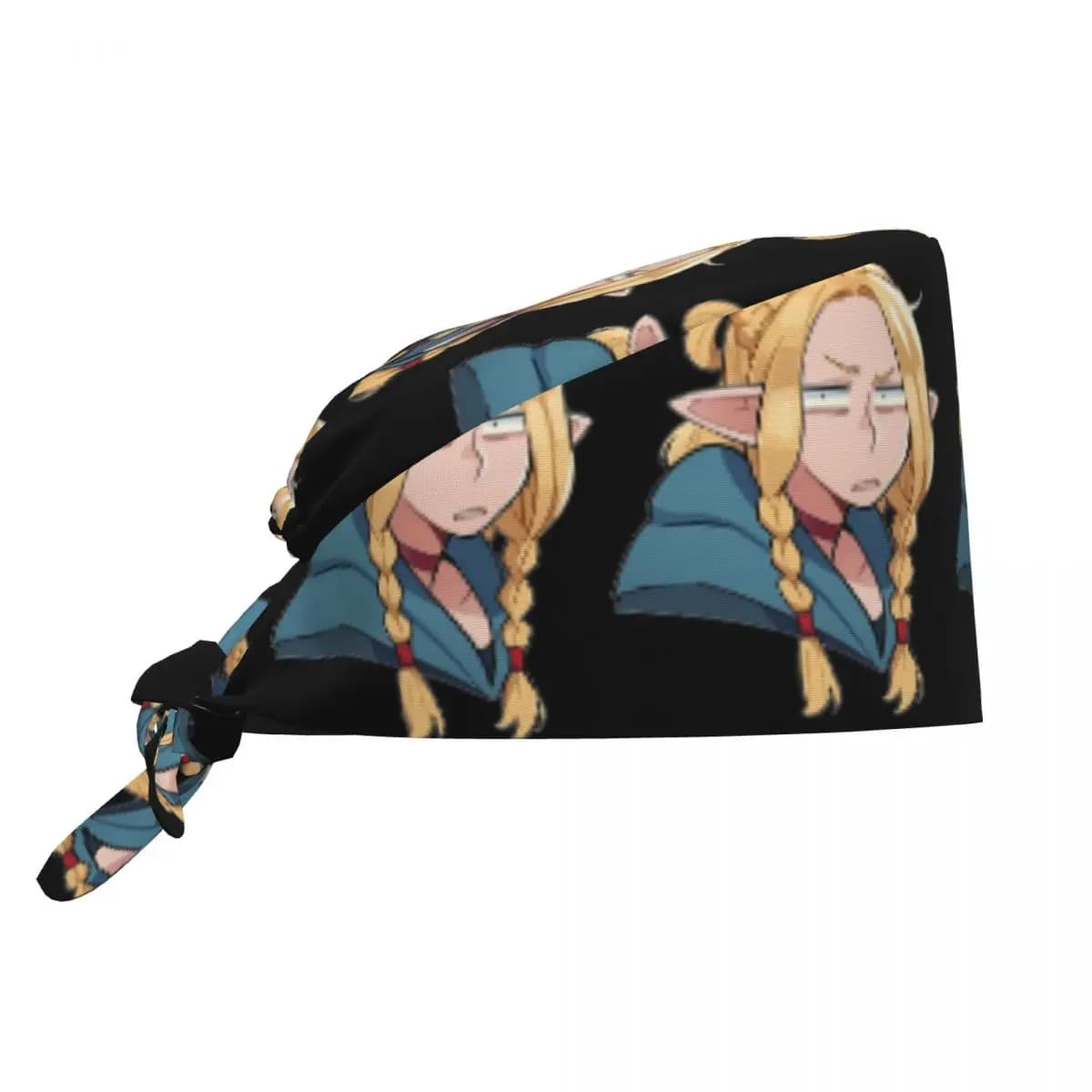 Dungeon Meshi Senshi Delicious In Dungeon Cappello da infermiere, berretto chirurgico da lavoro, cappello da infermiere regolabile per uomo e donna, per dentista