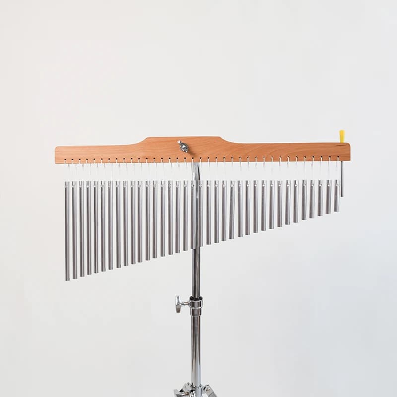 Percussion Instrument Music Wind Chimes Height Adjustable 36 Tone Bar Chimes and Stand Bracket