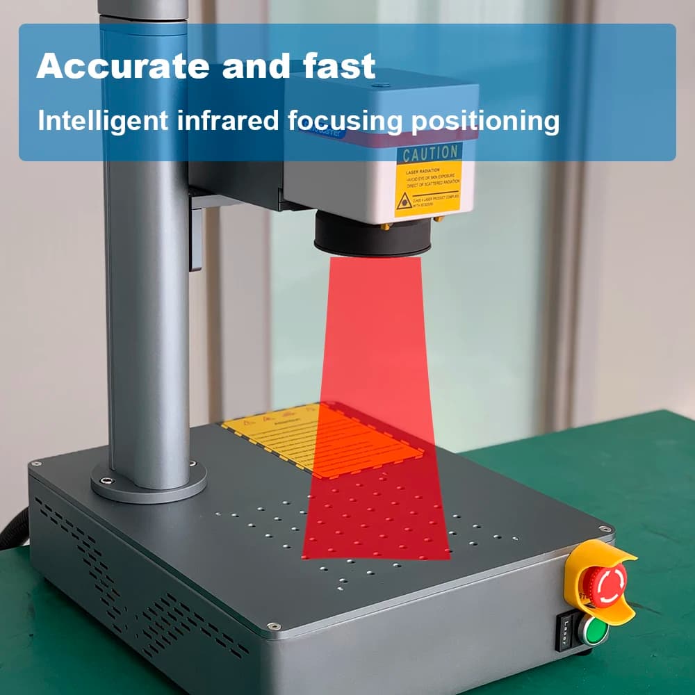 Mini Integrated Laser Marking Machine 20W 30W MAX Fully Automatic Laser Source to Engrave Metal Jewelry, Plastic, Glass, Wood