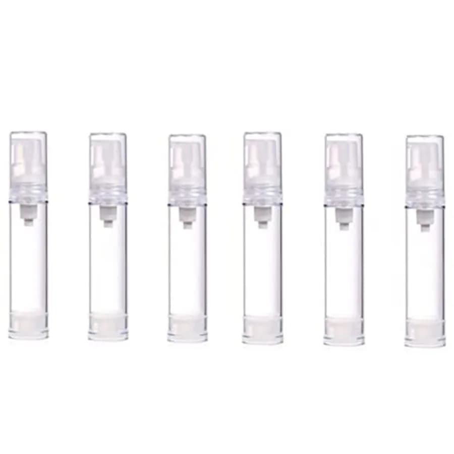 6PCS Vacuum Pump Pr Bott Empty Refillable Airs Pump Bottle Travel Container Foundats Serums Cream Lot 5ml