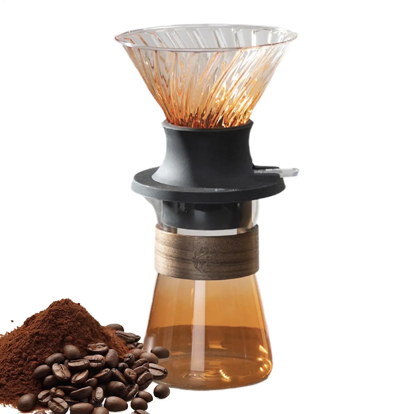 Drip Brew Coffee Cup Drip Brew Pour Over Coffee Maker Strumento staccabile con filtrazione rapida per bevande domestiche Dormitorio domestico