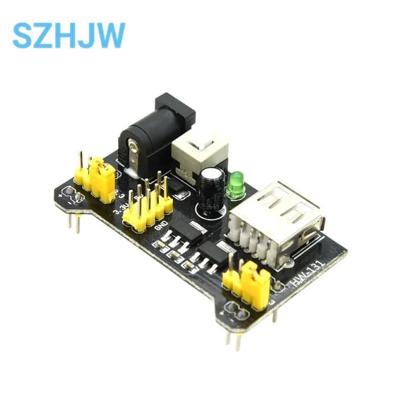 3.3V/5V MB102 Breadboard Power Module+MB-102 830 Points Prototype For Arduino kit +65 Jumper Wires Wholesale