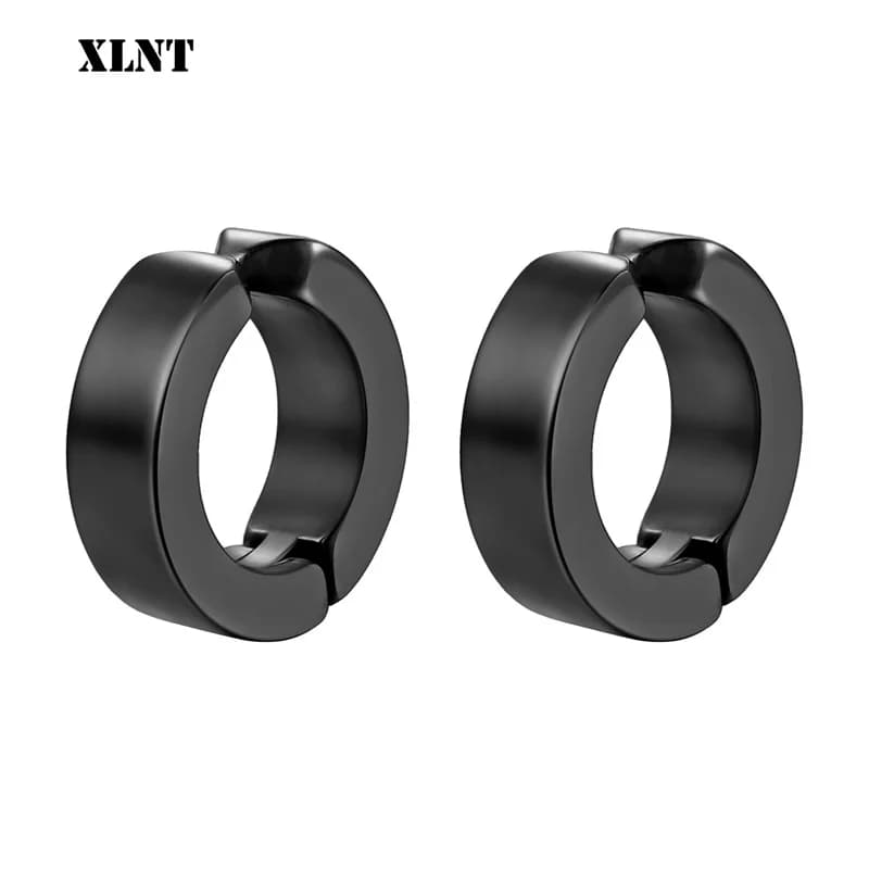 XLNT 1 paio di orecchini magnetici in acciaio inossidabile non penetranti con magnete unisex per orecchio con clip per donna uomo punk orecchino hip-hop