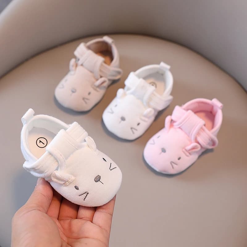 HAIZHIW 0-18 Mesi Adorabili Pantofole Infantili Bambino Neonato Ragazza Scarpe di Cotone Simpatico Cartone Animato antiscivolo Prewalker Pantofole per Bambini