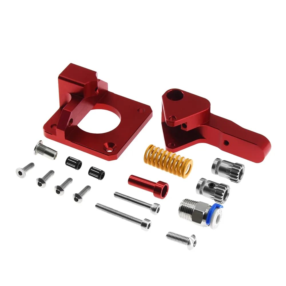 MK8 Double Gear Extruder Updated for 3D Creality CR-10S PRO CR10S Pro Printer, HotEnd Parts Metal Direct Extruder with Double Pulegge