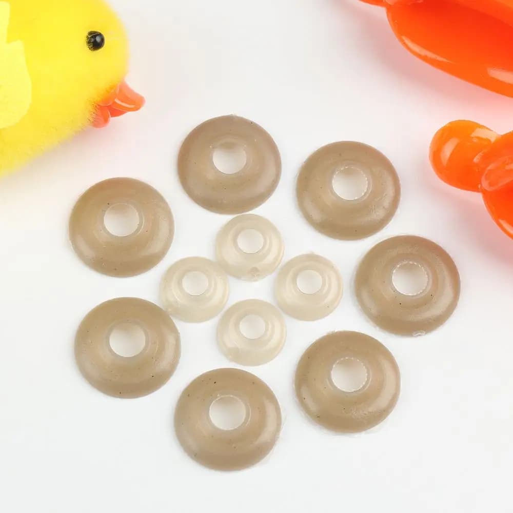 10 Pezzi Materiale Fai da Te per Artigianato: Accessori per Bambole in Cotone, Materiali per la Realizzazione di Pupazzi Animali Fatti a Mano, Bocca di Sicurezza a Forma di Anatra