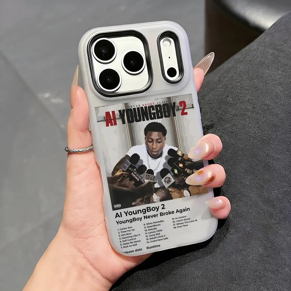 Rapper Y-YoungBoy Phone Case Clear TPU Jelly Case for iPhone 17 16 15 14 13 12 11 Pro Max Plus Mini, Slim Protective