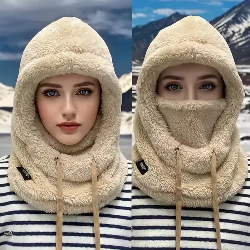 Hot Windproof Thermal Passer Ski hood Motorcycle face cover Polar fleece adjustable cycling neck Winter integral mask