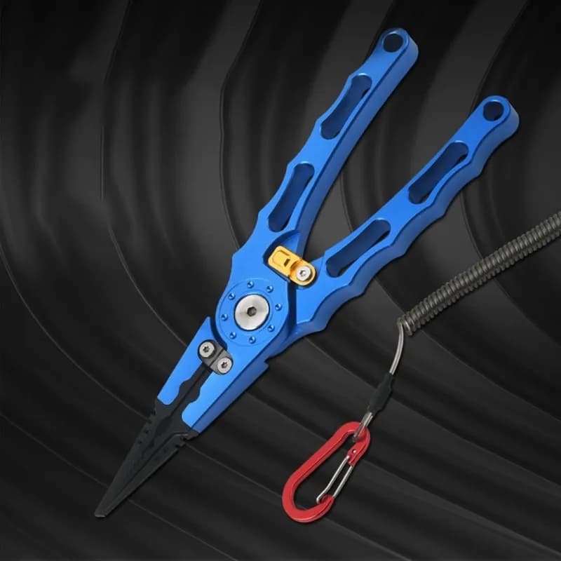 Dropship-Aluminum Alloy Fish Gripper With Lock, Hook Remover, Lead Weight Tool Set, Press And Ring Opener