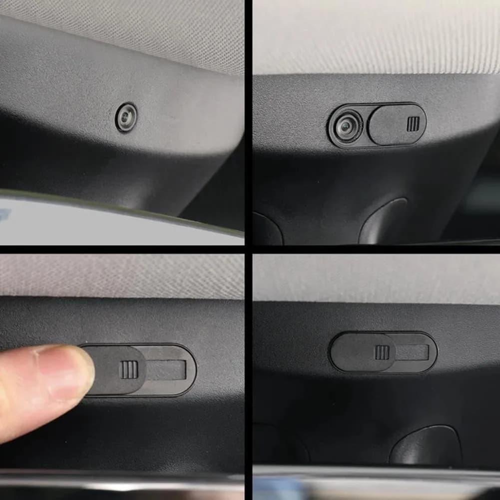 Copertura Webcam Interna per Tesla Model 3/Y 2017-2021, Design con Interruttore Scorrevole, Copertura Privacy per Telecamera, Costruzione in ABS