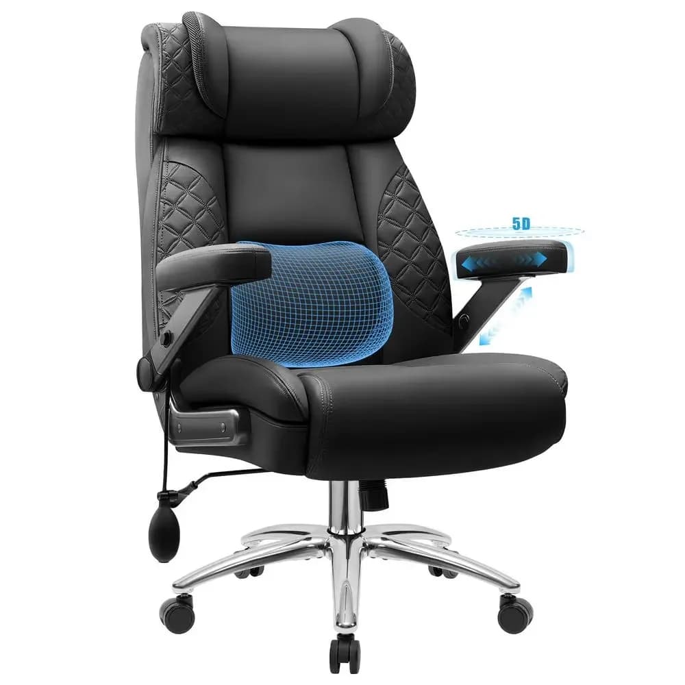 Sedia da Ufficio Alta, Sedia da Scrivania per Persone Robuste, Sedia da Gaming Direzionale Oversize, Ergonomica Extra Larga 500LBS