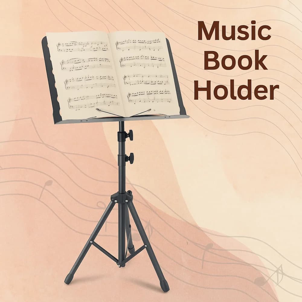 Read for Adjustable Height Splits Book Support Tripod Holder for Retractable Portable Music Sheet Read for Robust and Foldable Sheets