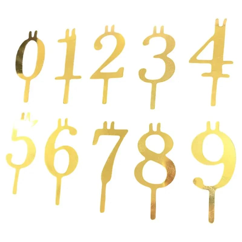 GYTB-Reusable Number Birthday Candle Holder Set Adjustable Candles Stand Metal Birthdays Candle Holder