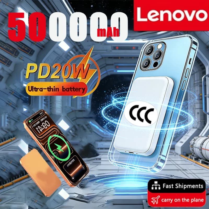 VIVO Power Bank Portatile Magnetico da 500000mAh, Caricatore Wireless Rapido PD 22.5W per Batteria Ausiliaria Magsafe per Xiaomi iPhone