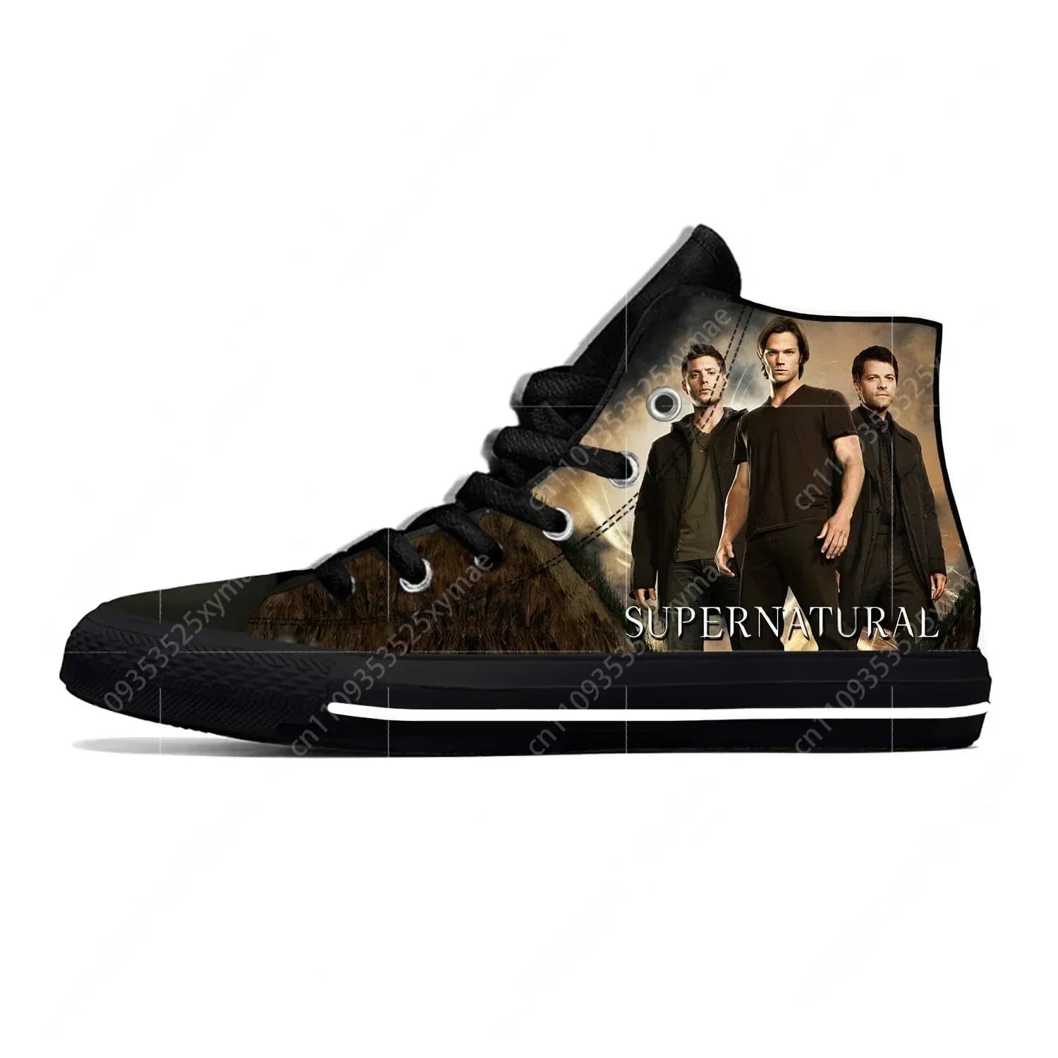 Supernatural Winchester Brothers Fashion Funny Casual Cloth Shoes High Top Lightweight Breathable 3D Print Men Women Sneakers