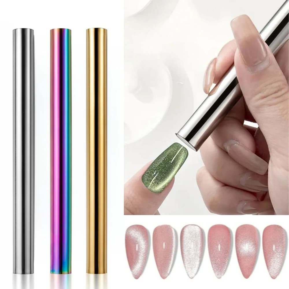 1PC Cat Eye Nail Magnetic Stick Cylindrical Magnet for Cat Eye UV Gel Polish Snowlight Glitter Effect Tools Manicure Design Tool