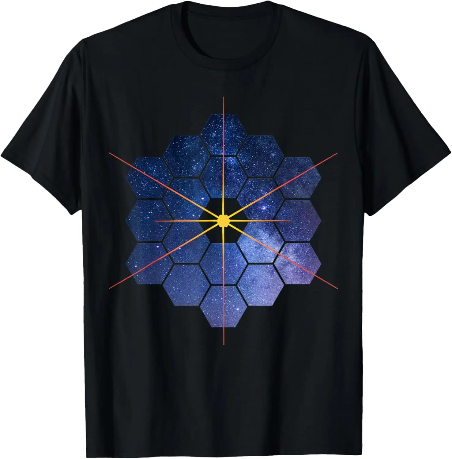 T-shirt grafica JWST con telescopio spaziale James Webb