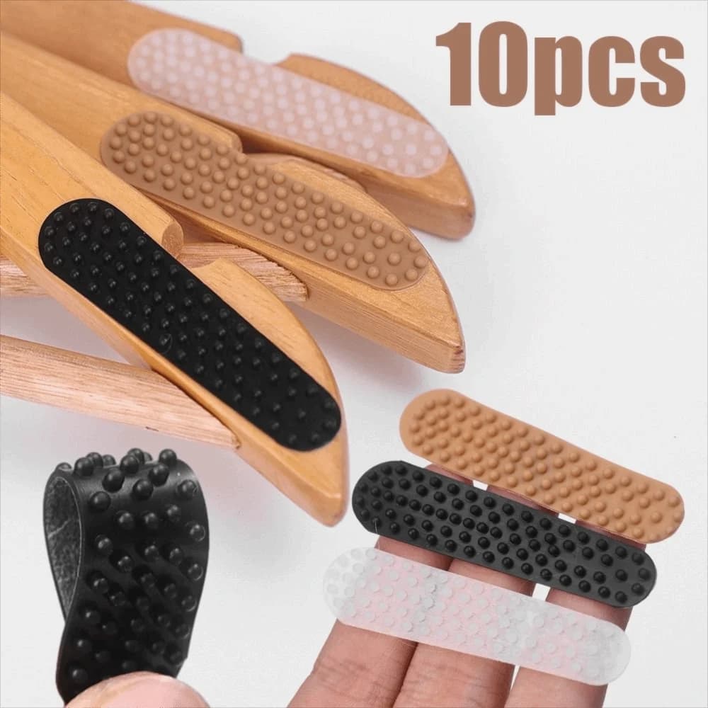 Strisce di protezione per vestiti in silicone da 10 pezzi. Prevengono i vestiti da scivolare il nastro adesivo universale