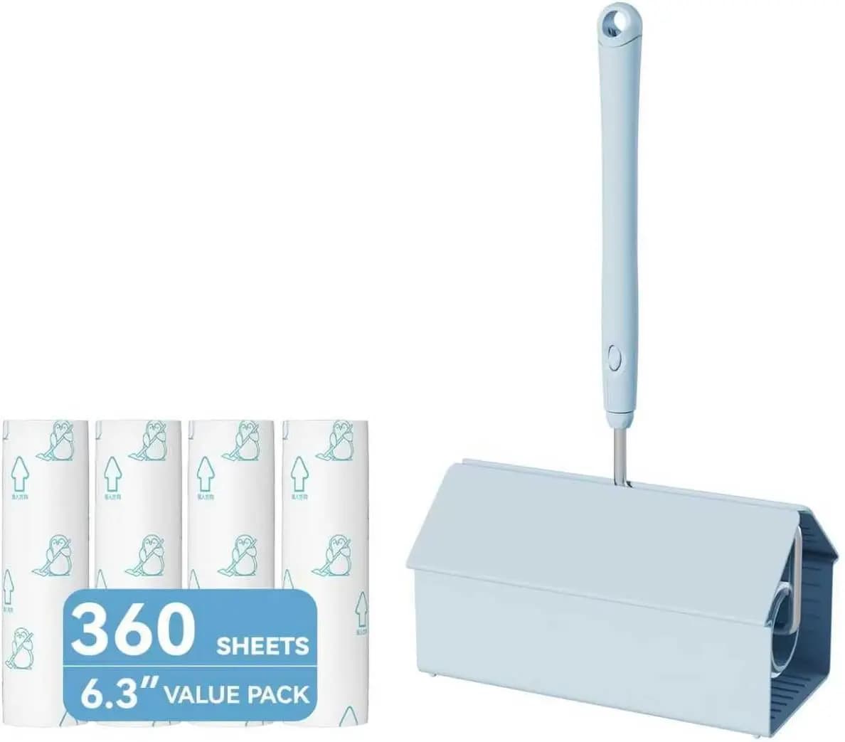 Rullo Levapelucchi Gigante da 6,3'' per Mobili, Peli di Animali Domestici, Vestiti, Extra Adesivo, Grande