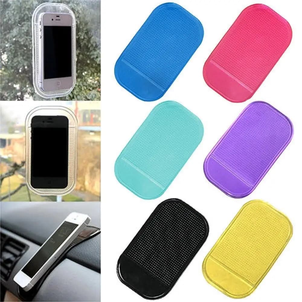 Tappetino adesivo multifunzionale per cruscotto, design antiscivolo in silicone magico, per supporto per occhiali e telefono da auto, 1 pezzo