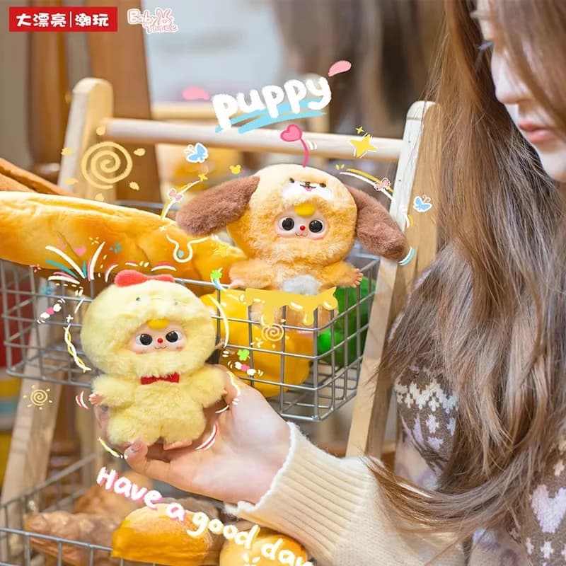 Nuova Serie Originale Baby Three Mini Animal World Blind Box, Simpatiche Bambole con Viso in Vinile, Ciondoli da Collezione, Giocattoli di Tendenza, Sacchetti Misteriosi, Regali